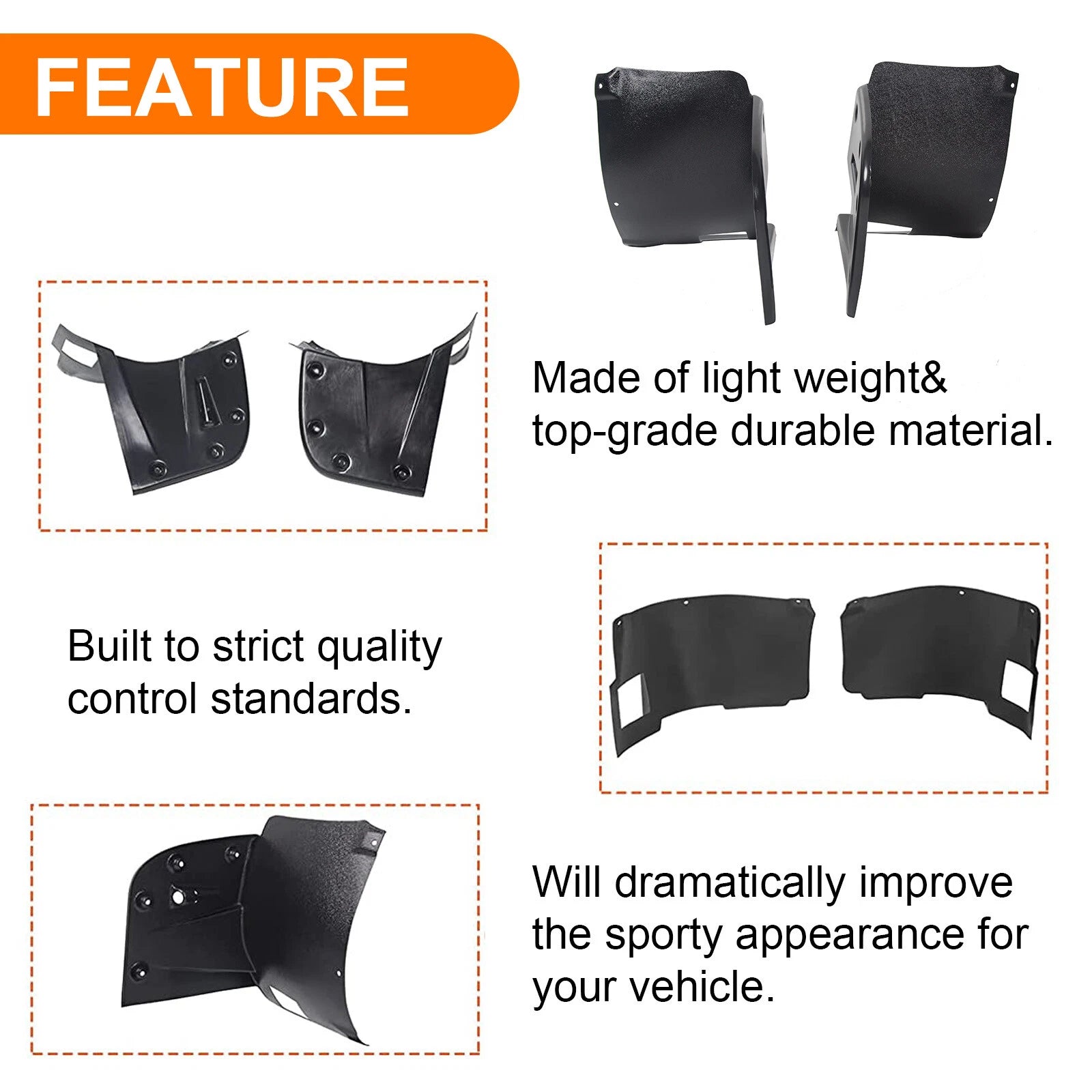 Front Bumper Splash Panel Liner for BMW 5 Series E39 M5 (1996-2004)
