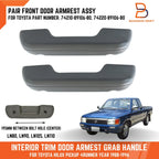 Grey Interior Trim Door Armrest Handle for Toyota Hilux 4Runner (88-96)