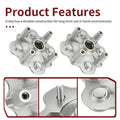 2X Front Wheel Hub for Yamaha Wolverine YFM350 (2006–2009) YFM450FX (2006–2010)