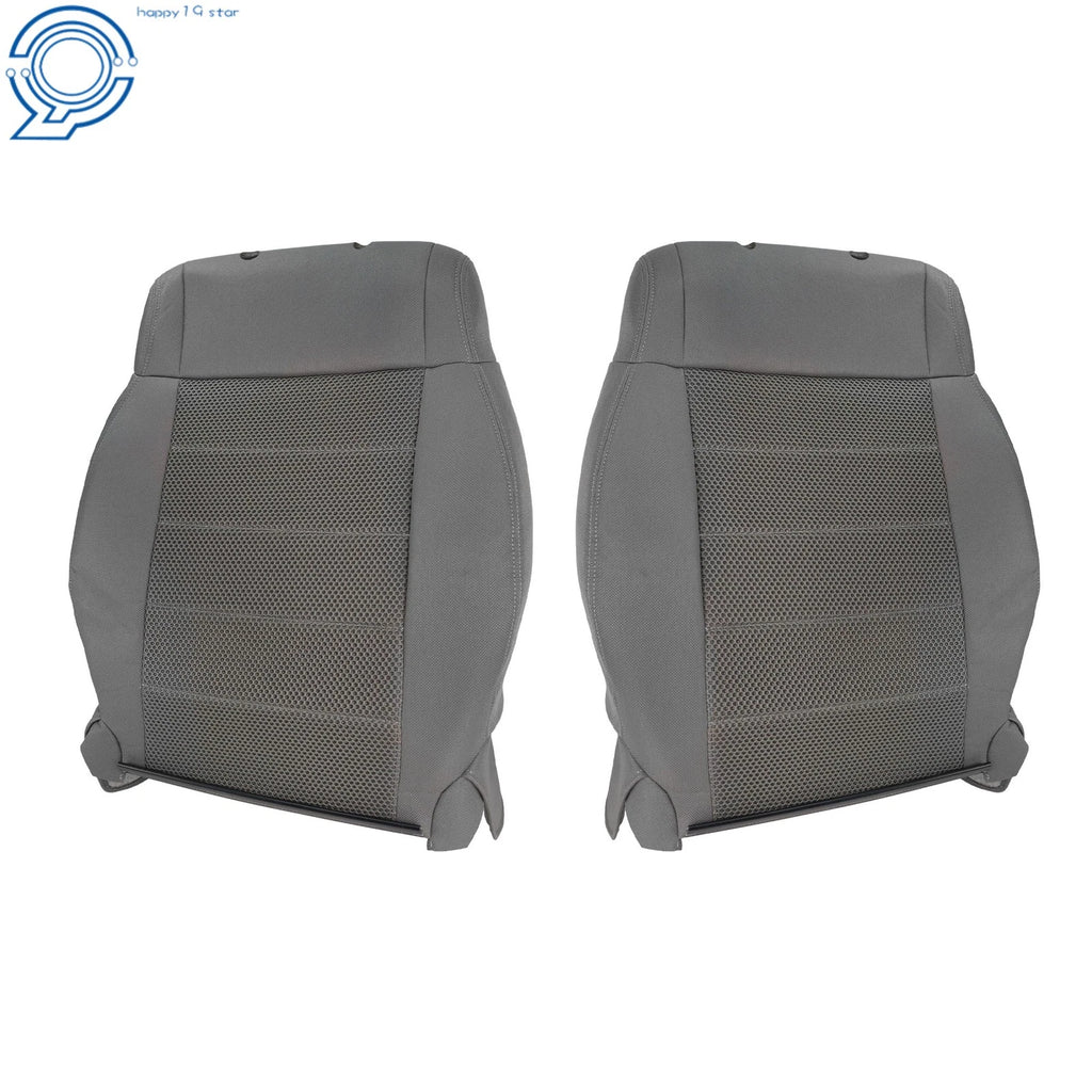 Upper Seat Back Covers for Jeep Wrangler (2007–2012) - Gray Knit Fabric