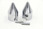 Set of 2 Chrome Bar Ends for Yamaha YZF-R6 (2006–2012) / FJR 1300 (2003–2010)