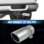 2.8" Inlet Exhaust Tip for Toyota Tacoma (2005–2023) Silver Tone