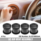 Set of 4 AC Air Vent Assembly for Lincoln Mark LT, Ford F-150 (2006–2008)