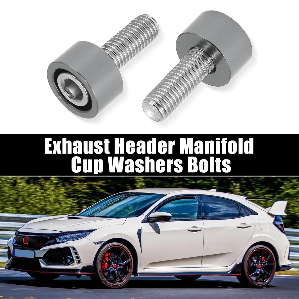 9 Pcs M8x1.25 Header Manifold Cup Washer Bolts for Honda Acura 