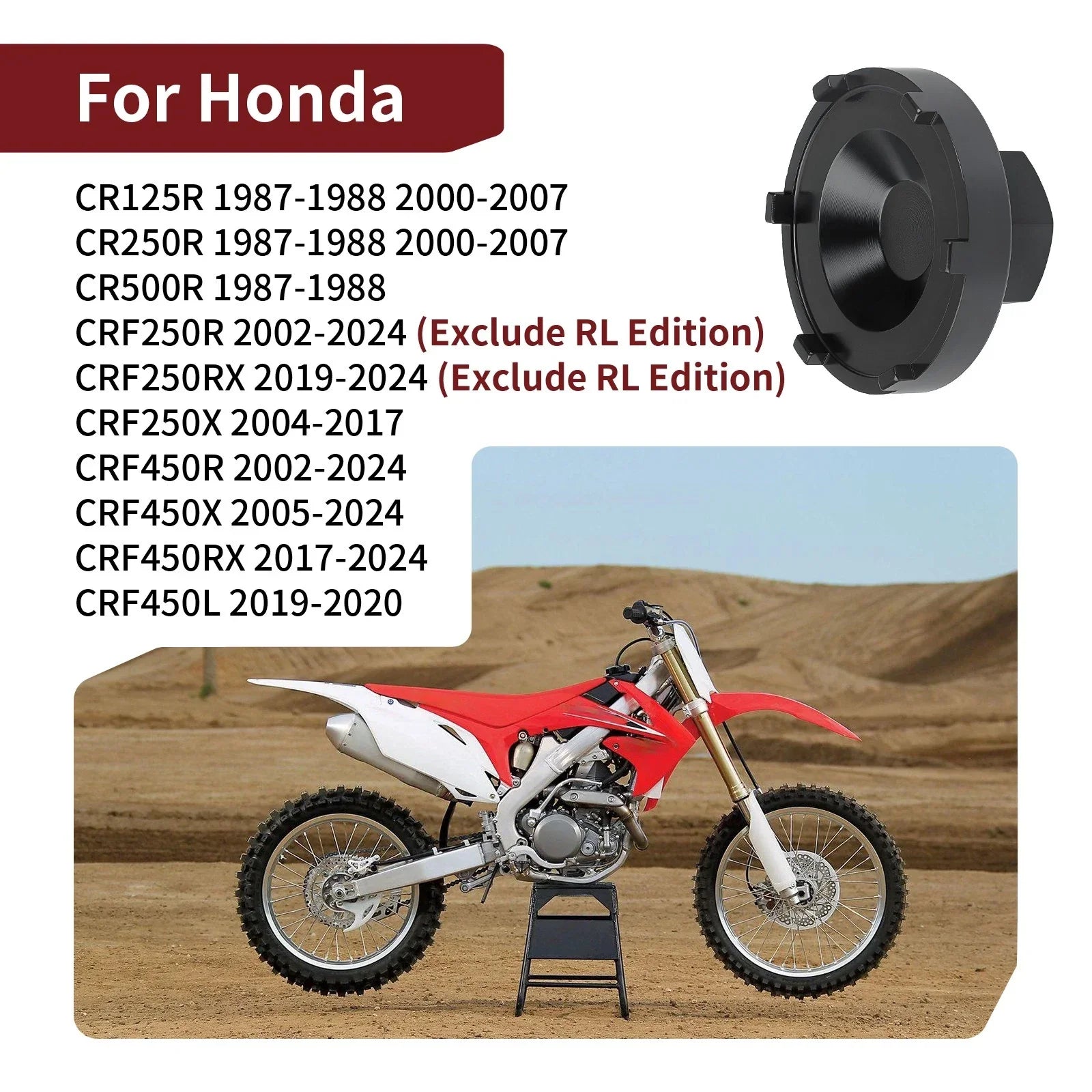 47mm Seal Bearing Retainer Tool for Honda CRF250R CRF250X (2004–2024)