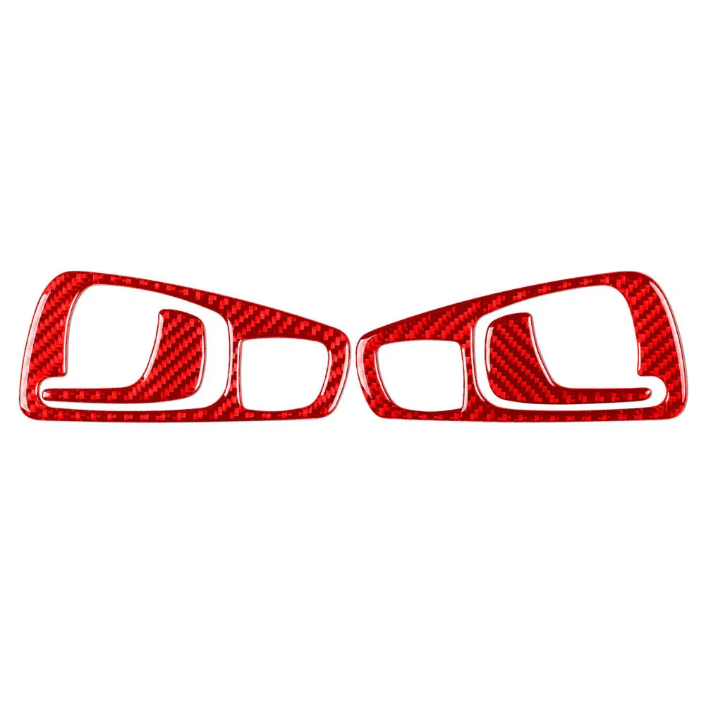 Carbon Fiber Red Interior Door Handle Cover Trim for Honda S2000 (2004-2009)