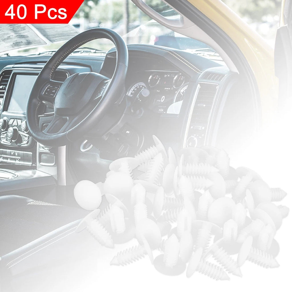 40pcs Plastic Bolt Rivets Fasteners for Honda Trunk (Various Models)