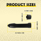Exterior Door Handle for Toyota 4Runner (2010–2023) Black Rear Left/Right