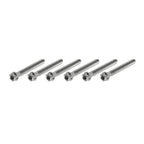 6pcs M10x60mm Titanium Torx Head Flange Screws for Motorcycle Bike