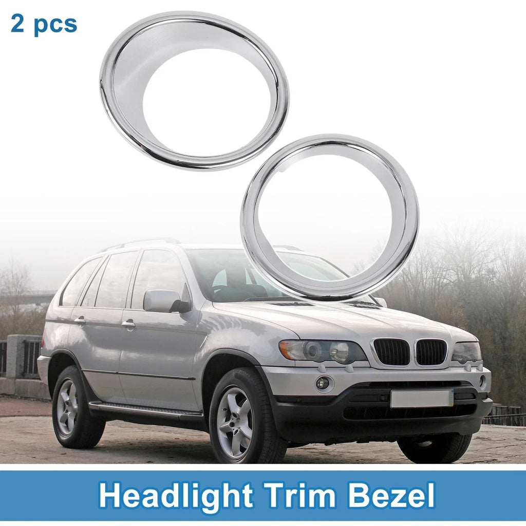 Front Headlight Trim Bezel Left + Right for BMW X5 (2014 - 2018)