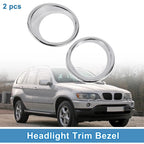Front Headlight Trim Bezel Left + Right for BMW X5 (2014 - 2018)