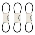 Set of 3 AX35 Cogged 1/2" x 37" Belts for Kubota