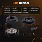 AC Compressor Clutch Set for Dodge Ram 1500 2500 3500 4000 (2003-2008)