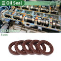 Set of 5 Oil Seal Rotary Shaft Seal FKM Rubber 25x35x6mm
