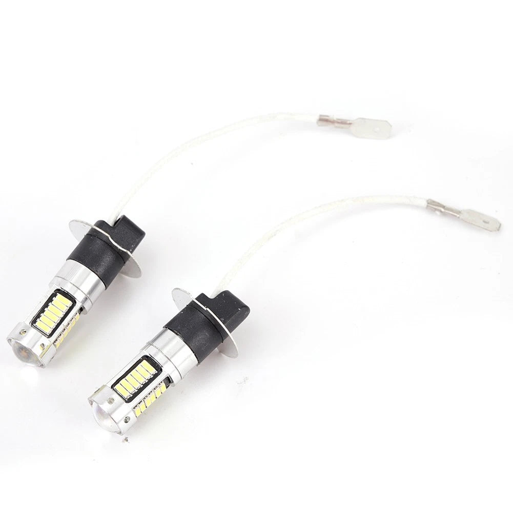 2X H3 LED Fog Light Bulbs Conversion Kit 50W 1800LM 6000K
