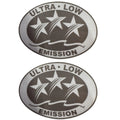 Set of 2 Ultra Low Emission Outboard Graphic Stickers - Light Gray