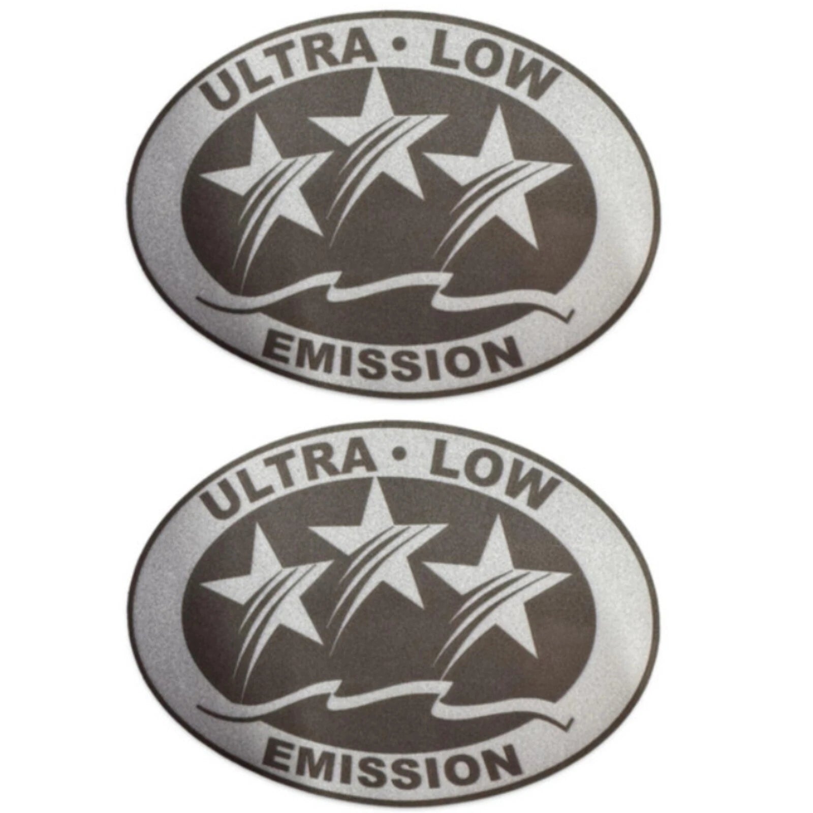 Set of 2 Ultra Low Emission Outboard Graphic Stickers - Light Gray