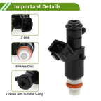Fuel Injector No. 16450PWA003 for Honda Civic Hybrid (2003–2005) 1 Pc Black