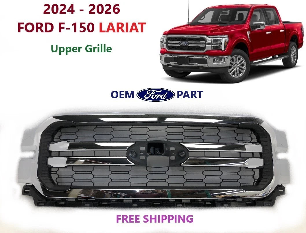 Upper Grille Chrome for Ford F-150 Lariat (2024–2026)