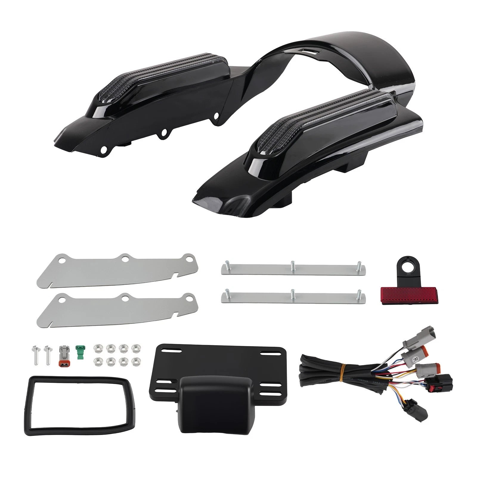 Rear Fascia for Harley Touring (2014–2023) Fender LED Smoke Light ABS