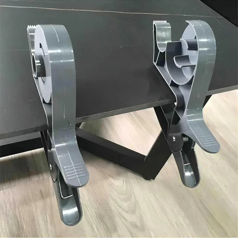 Wrapping Paper Clamps with Tape Dispensers for Gift Wrapping - Grey