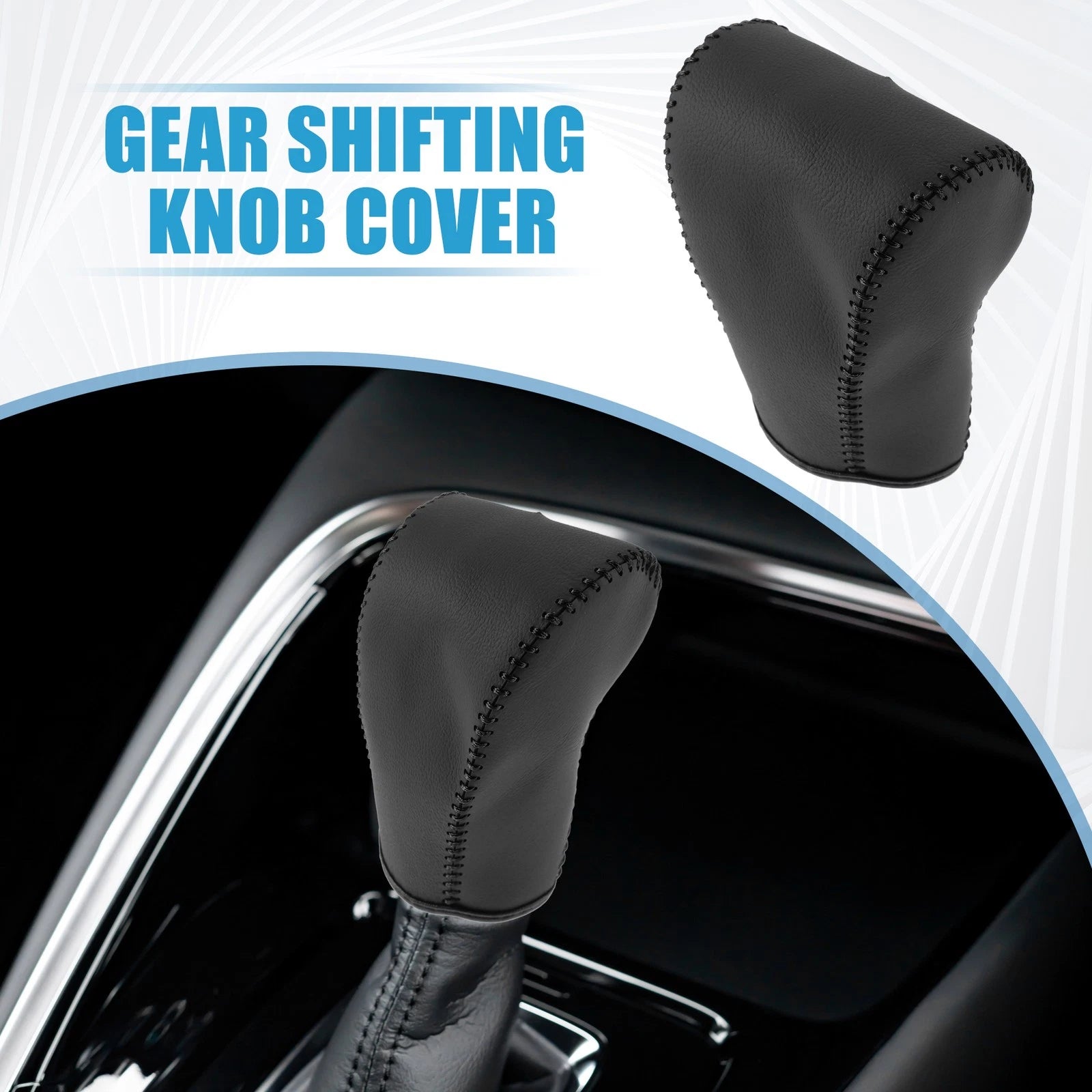 Gear Shifting Knob Cover for Hyundai Tucson (2006–2013) Black Trim