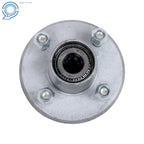 Set of 4 Galvanized Trailer Hub Kits for 2000 lbs Spindle (Pre-Assembled)