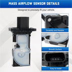 Mass Air Flow MAF Sensor for Nissan Pathfinder Rogue INFINITI QX60 (2013–2020) 22680-5RB0A