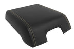 Leather Console Lid Armrest Cover for Ford F150 Raptor (2015–2020) Beige Stitch
