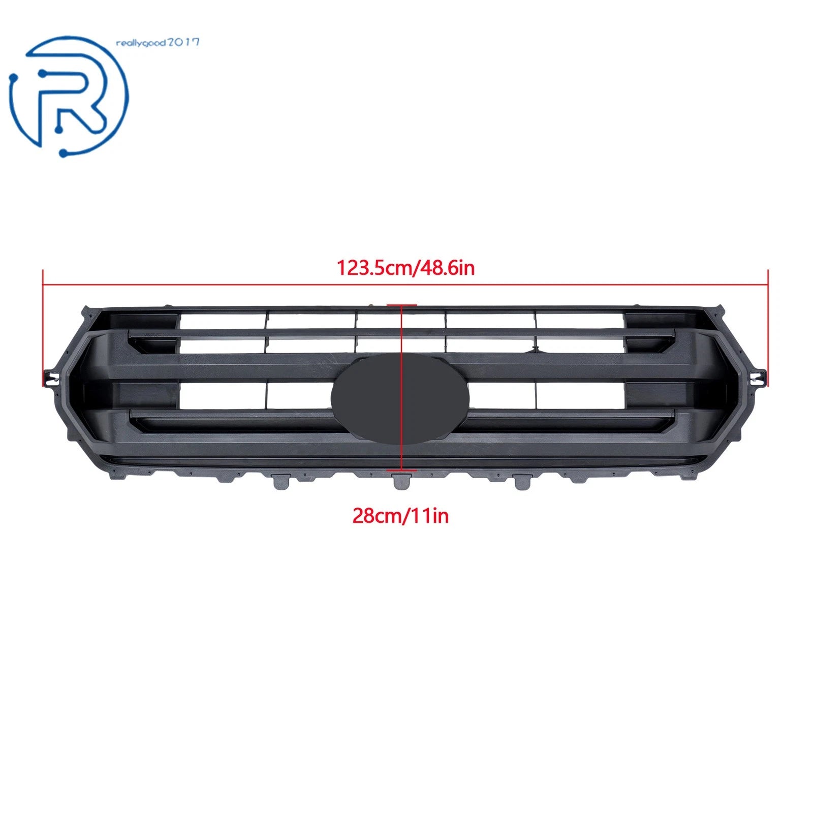 Front Bumper Upper Grille Panel for Toyota Tacoma (2024-2025) Black