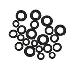 Assorted Tap Washers Set for Bath Sink Basin Shower (3/8", 1/2", 3/4")