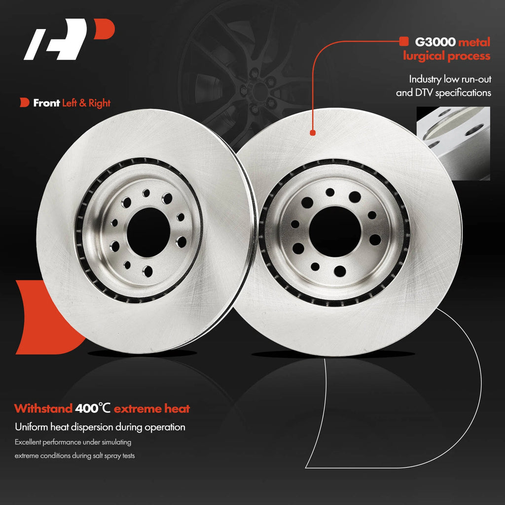 Front Disc Brake Rotors for Jeep Cherokee (2014–2023) Compass Chrysler 200