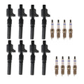 Set of 8 Ignition Coils & 8 Iridium Spark Plugs for Ford Lincoln