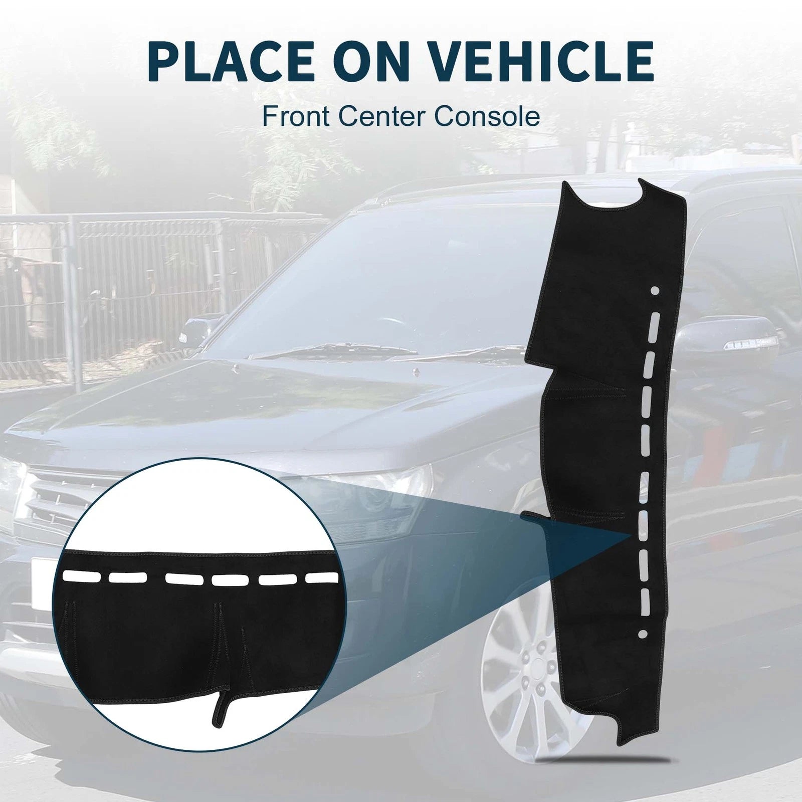Dashboard Cover Mat for Suzuki Jimny JB64 JB74 (2018–2024) Black