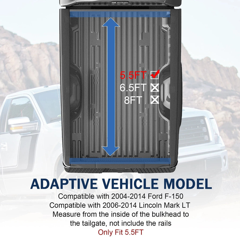 4-Fold Soft Tonneau Cover for Ford F150 (2015-2024)