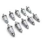 10X Chrome Eagle Head Bolts Screws for License Plate Tag Frame (Universal)