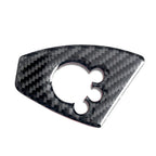 Carbon Fiber Black Interior Door Lock Button Cover Trim for Audi TT TTRS (2008-2014)