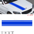 Blue KK Vinyl Front Hood Bumper Fender Trunk Stripe Stickers Decal (2010–2016)
