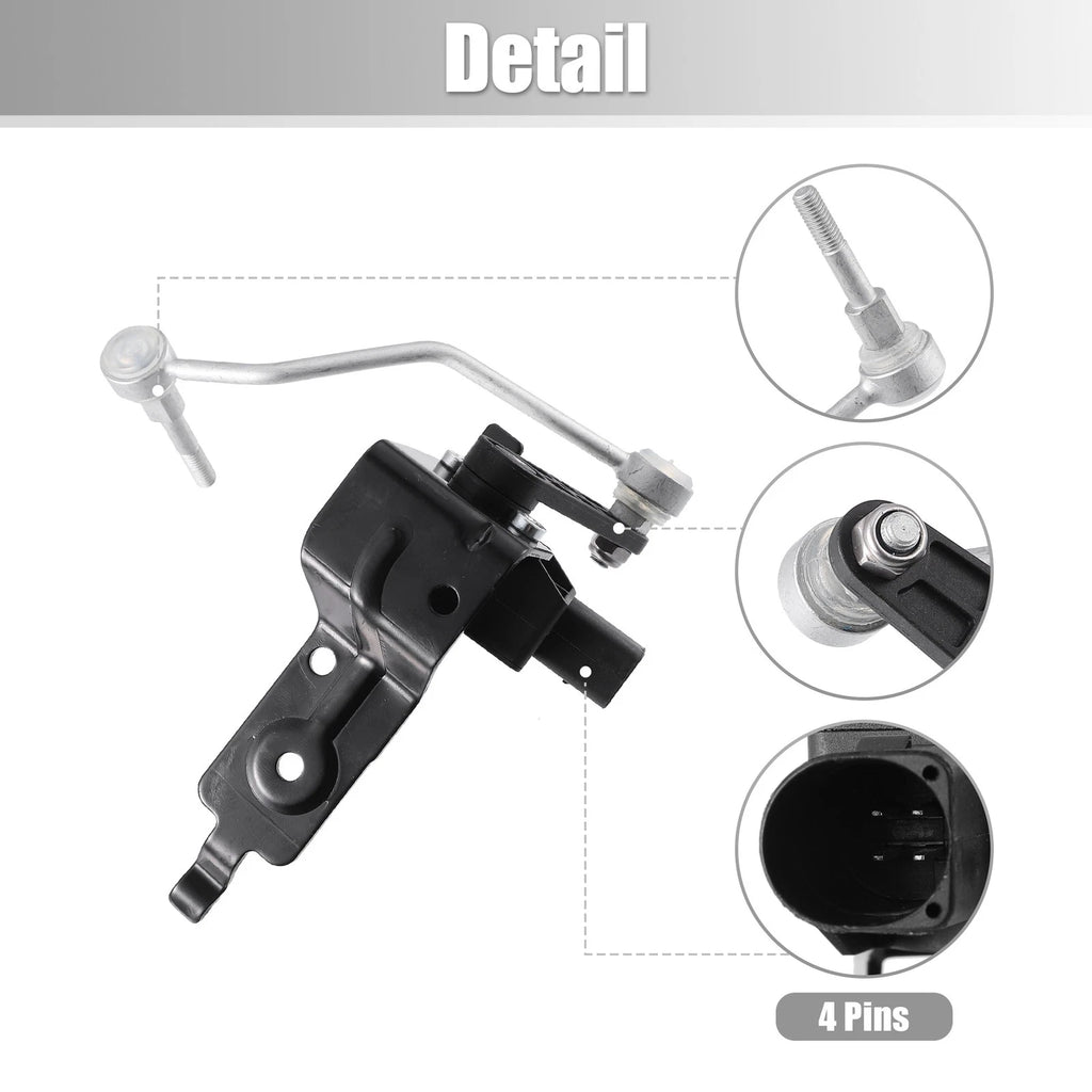 Set of 2 Front Left Air Suspension Ride Height Level Sensors for Audi A6 (2006–2011)