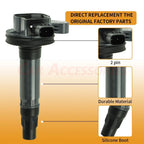 6Pack Ignition Coil & Iridium Spark Plug for Ford Lincoln Mazda 3.5L 3.7L (2006–2019) UF553