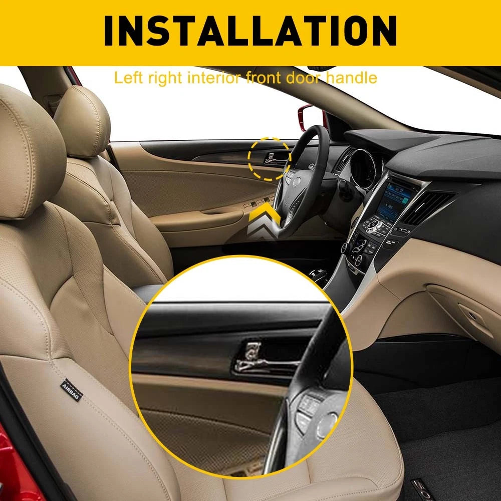 Set of 2 Interior Door Pull Handles for Hyundai Sonata (2011–2015)