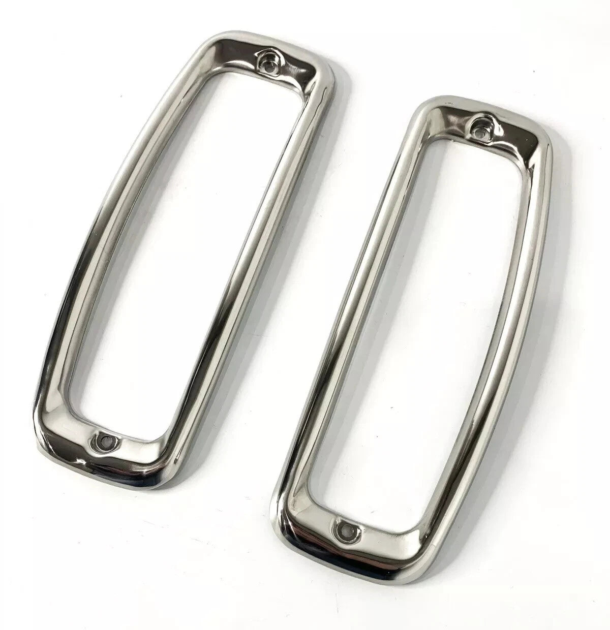 Tail Light Bezels Polished Stainless Steel Set for Ford Bronco (1964–1977)