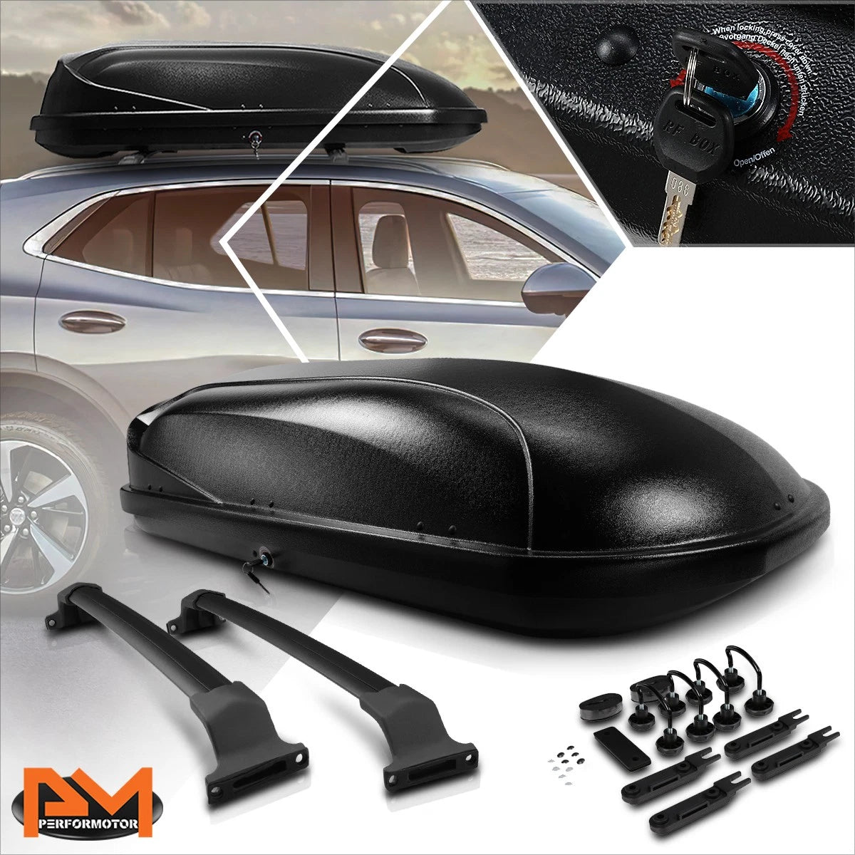 Aluminum Crossbar Roof Rack Rail for Buick Envision (2016–2018)