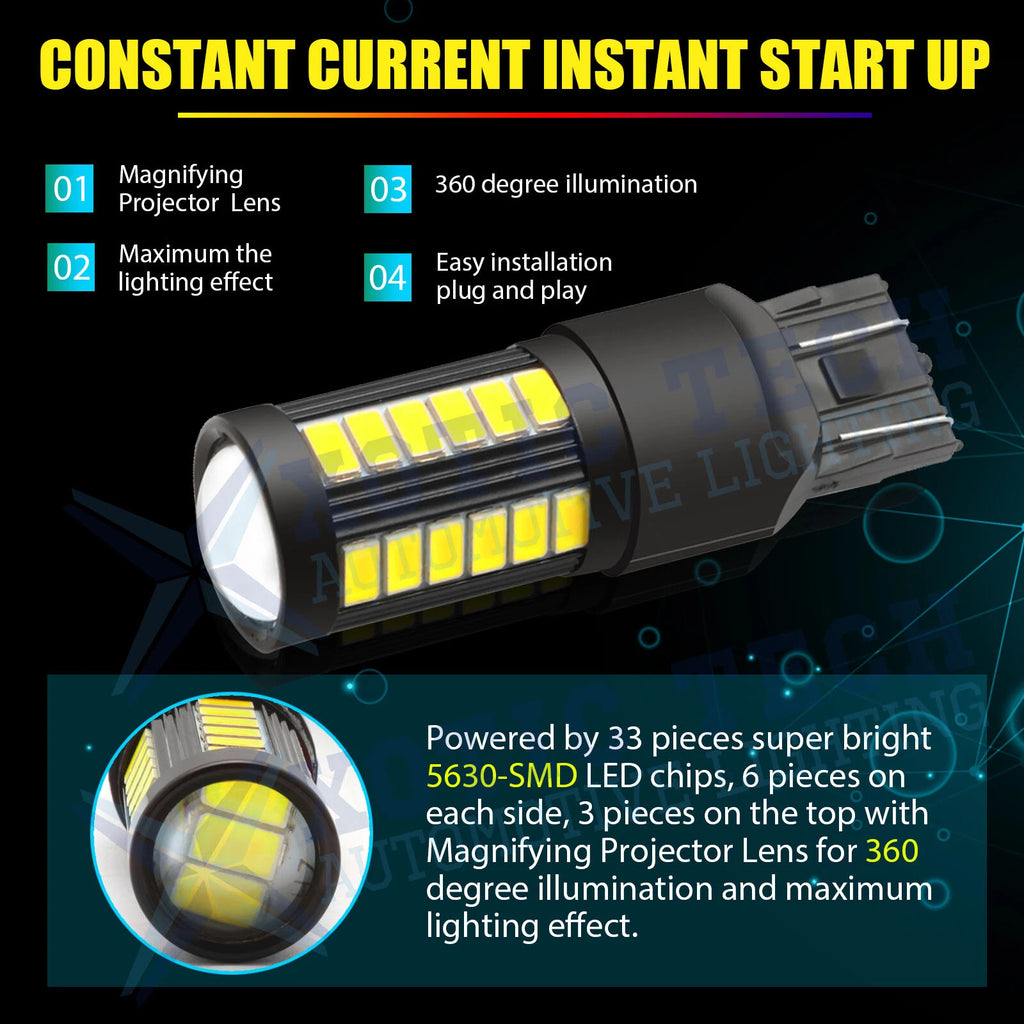 White LED Backup Reverse Light Bulbs for Ram 1500 2500 3500 (2013-2020)