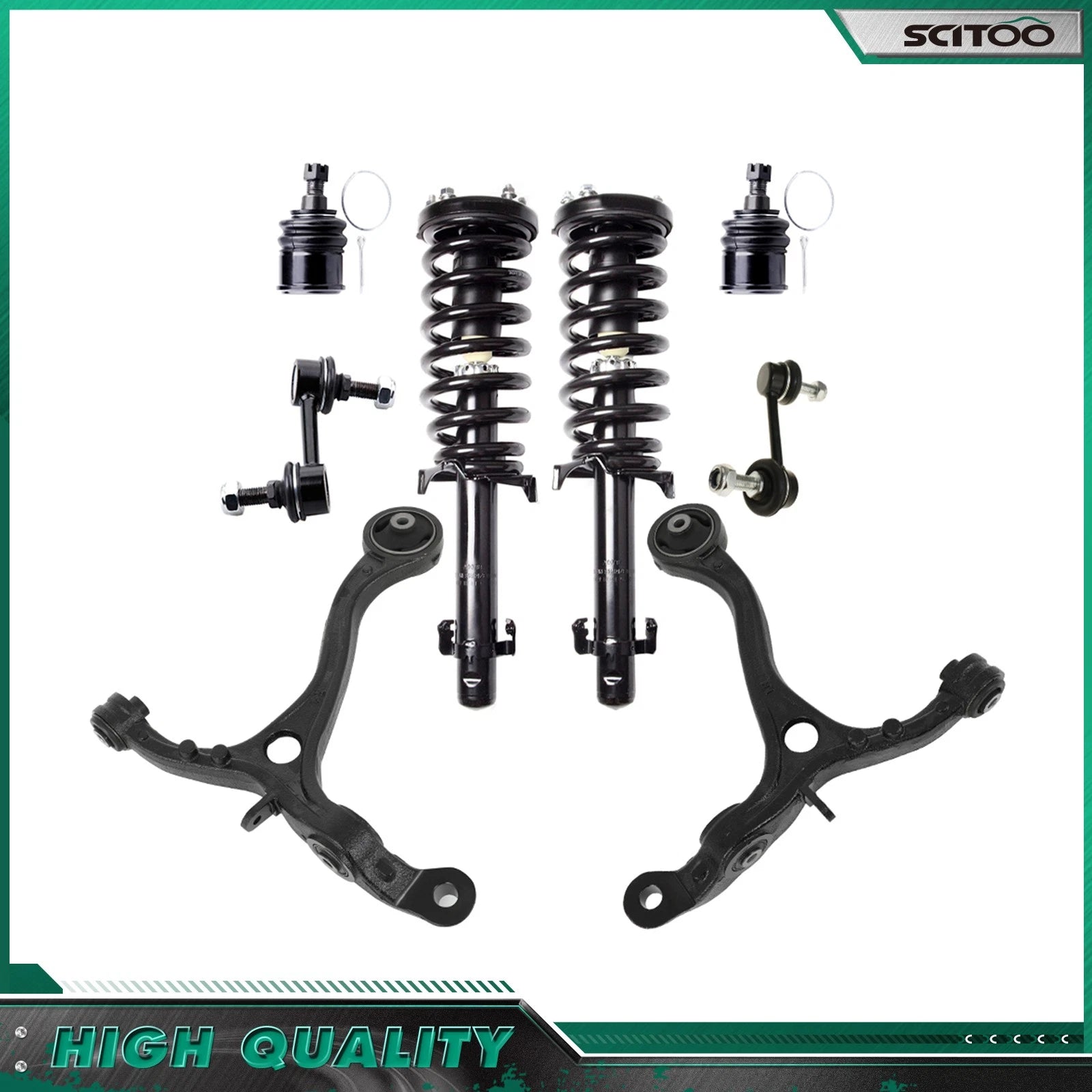 Front Struts, Lower Control Arms, Ball Joint, Sway Bars for Honda Accord (2008–2012)