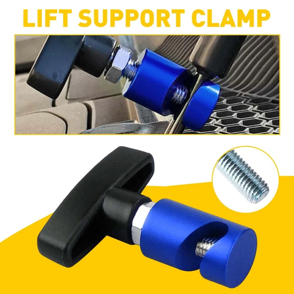 Hood Rod Support Clamp for Blue Car