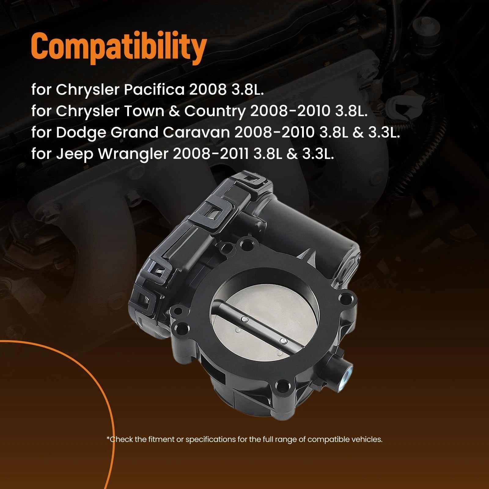 Throttle Body for Chrysler Town & Country (2008-2010)