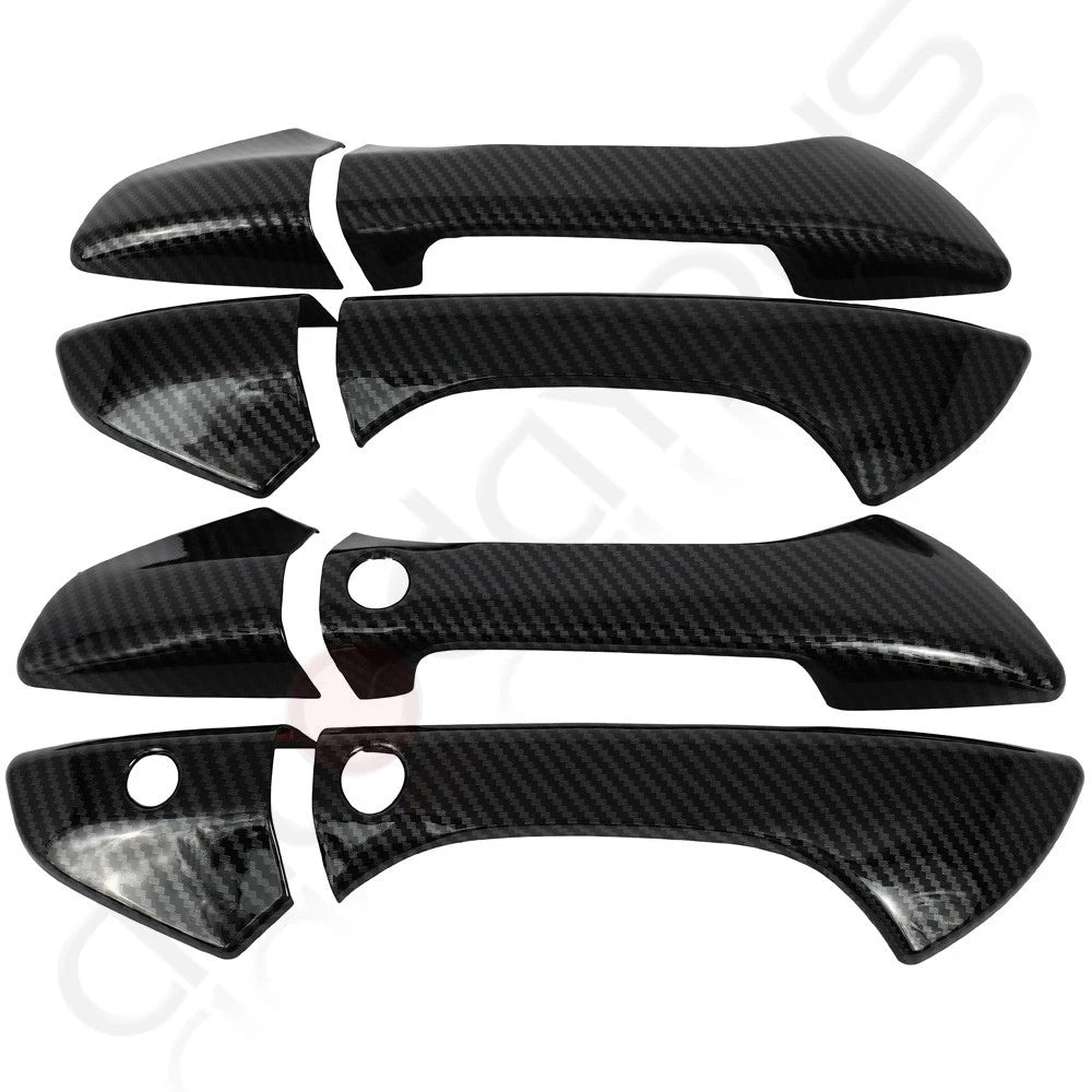 Set of 4 Door Handle Covers for Honda Accord (2008–2012) Carbon Fiber