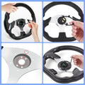 Universal 6 Holes Black Center Cap Horn Button for Steering Wheel (Universal)