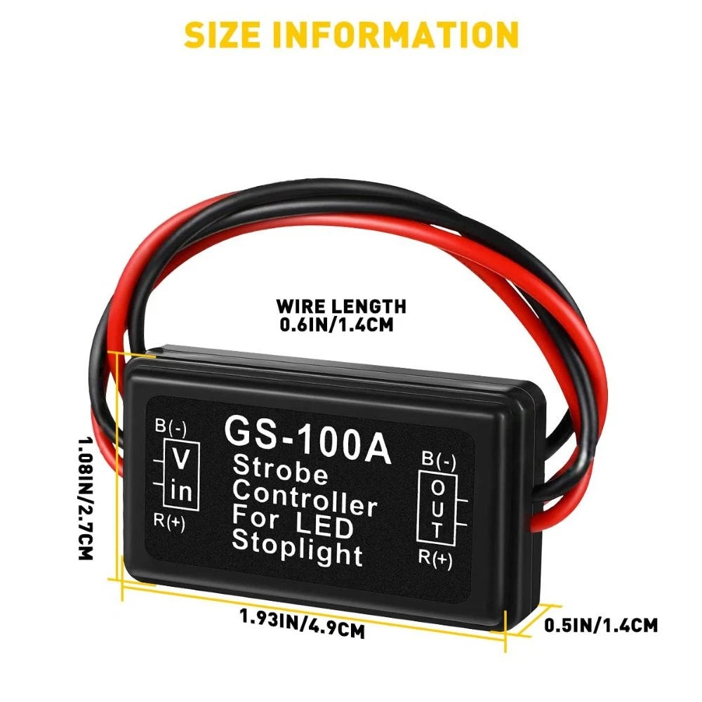 LED Flasher Control Module for Selectable Flash Patterns (12V)